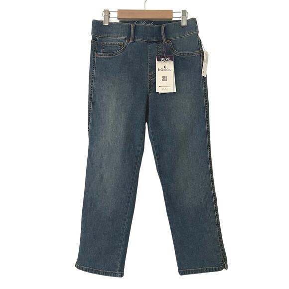 Gloria Vanderbilt Women's Shape Effect High Rise Denim Capri Pants 4 New - Picture 1 of 8